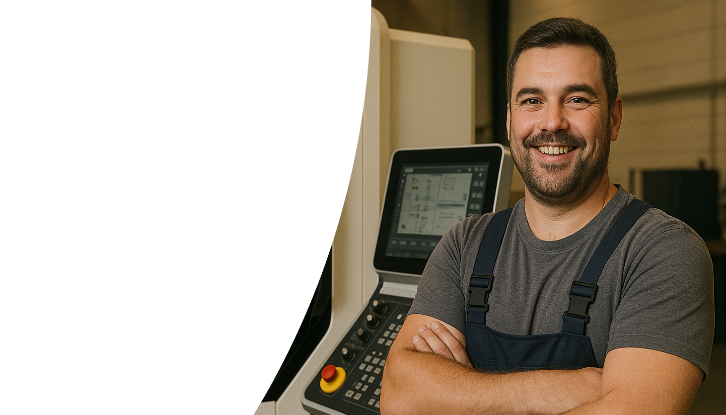 Werkplaats met CNC-machines